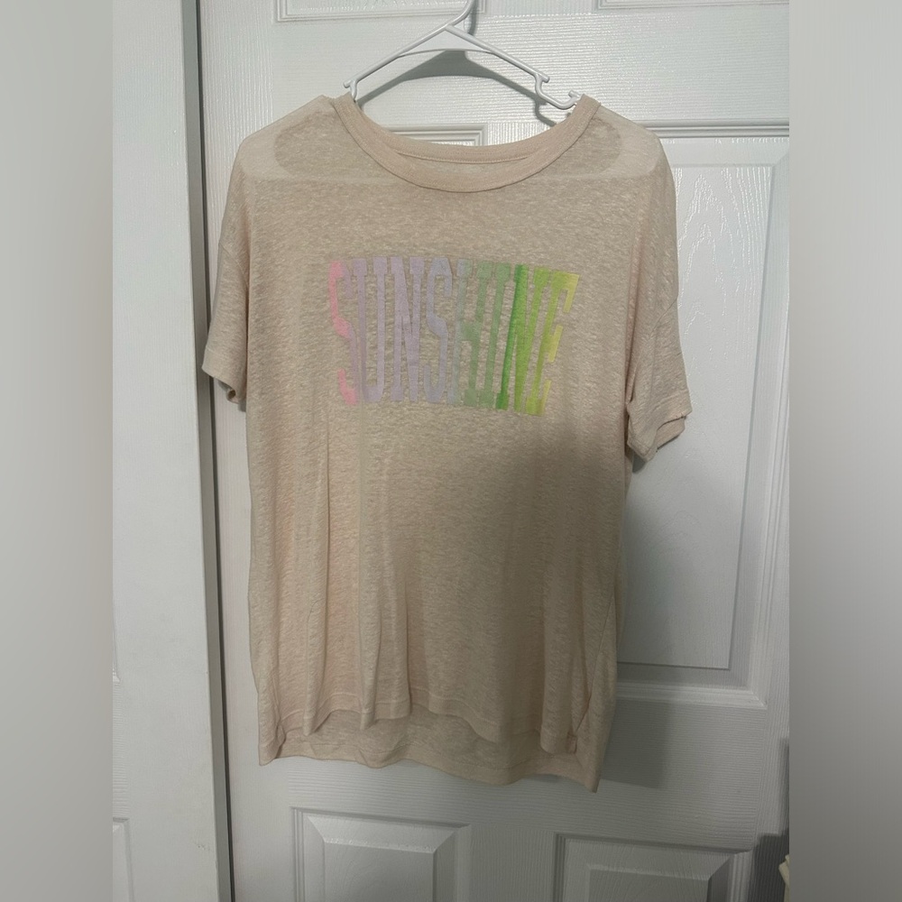 Aerie oversized “Sunshine” graphic boyfriend T-shirt